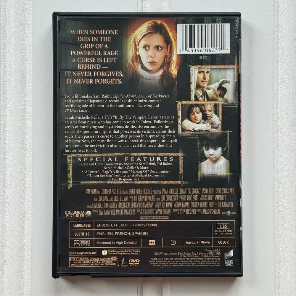 The Grudge (2004) DVD | Mystery Thriller Scary Horror Halloween Movie